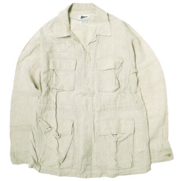 Pilgrim Surf+Supply ピルグリム サーフ+サプライ 日本製 Olivia Relaxed Linen Army Jacket リラックスリネンアーミージャケット 37-18-0126-791 1 NATURAL BEAMS M-65 ミリタリー アウター【中古】【Pilgrim Surf+Supply】 Pilgrim Surf+Supply ピルグリム サーフ+サプライ 日本製 Olivia