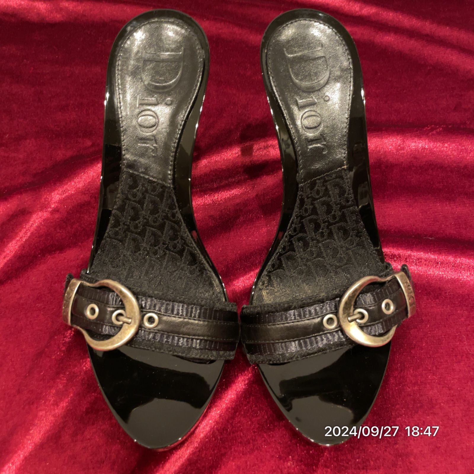 美品 Dior クリスチャン ディオール トロッター ガリアーノ期 ブラック 