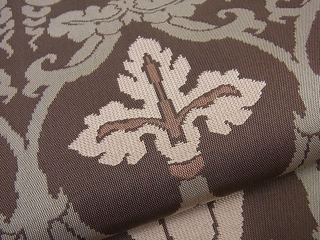 平和屋本店□最高級 人間国宝 北村武資 経錦 六通柄袋帯 葡萄花唐草文  