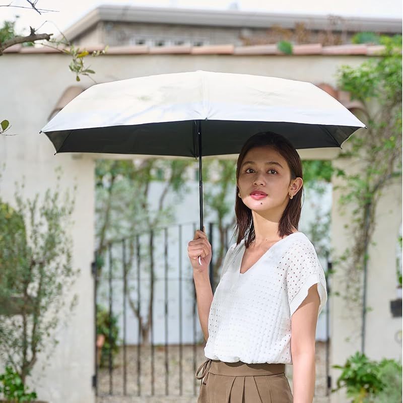 確かな品質。必見！ ムーンバット 3秒でたためる傘 urawaza 日傘 遮熱 遮光100 UVカット 晴雨兼用 手開き 形状記憶 畳みやすい 折りたたみ傘 ウラワザ バイ ツートン 親骨55cm 30245 ベージュ 聞き応えのある