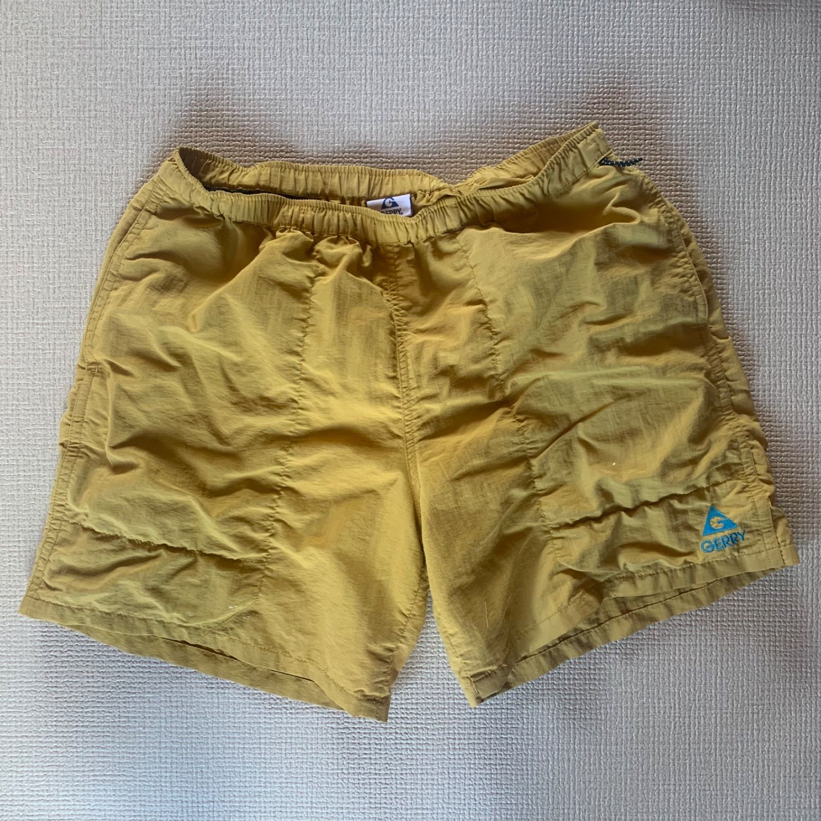 BUDO イエローショートパンツ M BUDO | MINIMUM MESH SHORTS：Yellow × Khaki | ランニング