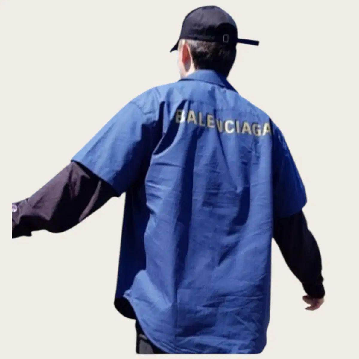 105 110 ／ BALENCIAGA(バレンシアガ) バックロゴ ウォッシュド