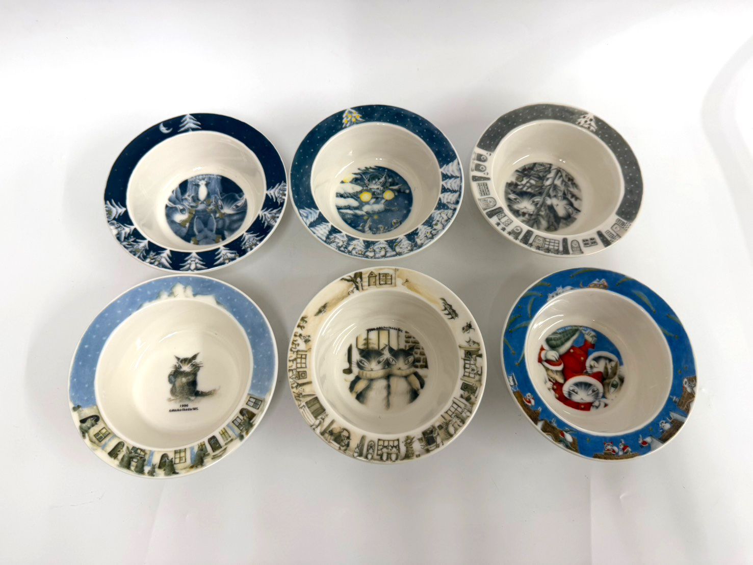 深川製磁 ブルーワイナリー サラダボウル 楕円盛鉢 楕円プレート ペア