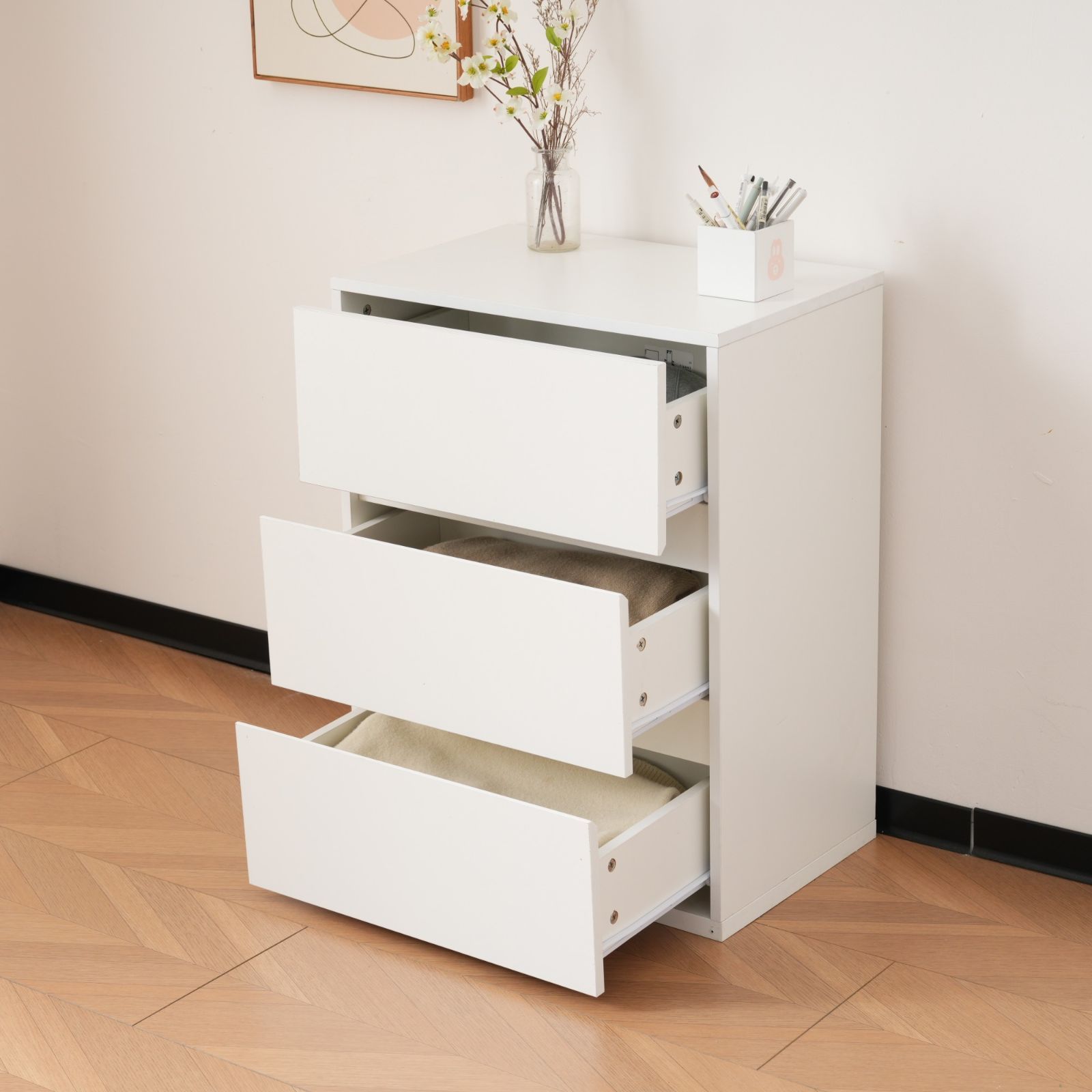 赤字価格！キャビネット サイドボード 収納棚 リビング収納 WHITE 赤字