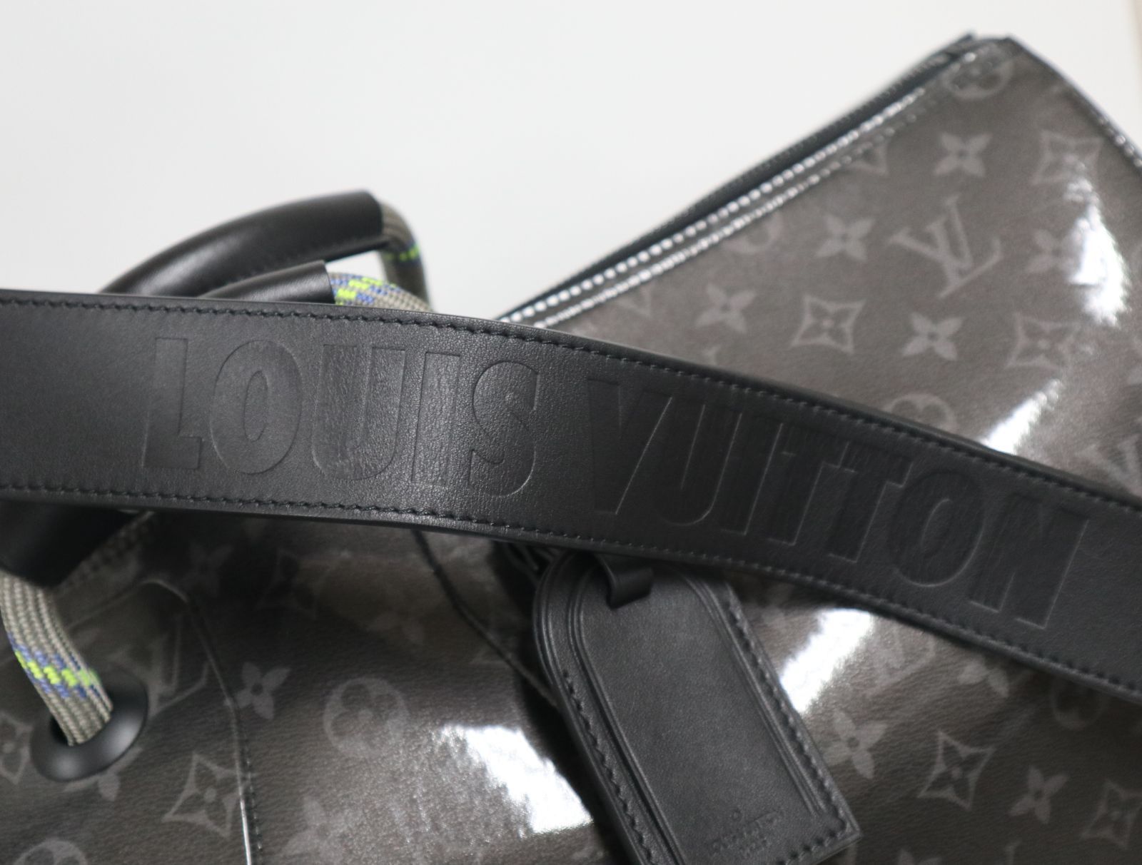 ルイヴィトン LOUISVUITTON M43901 モノグラム エクリプス グレーズ キーポル･バンドリエール 50 伊勢丹限定 極上美品 ボストンバッグ バッグ