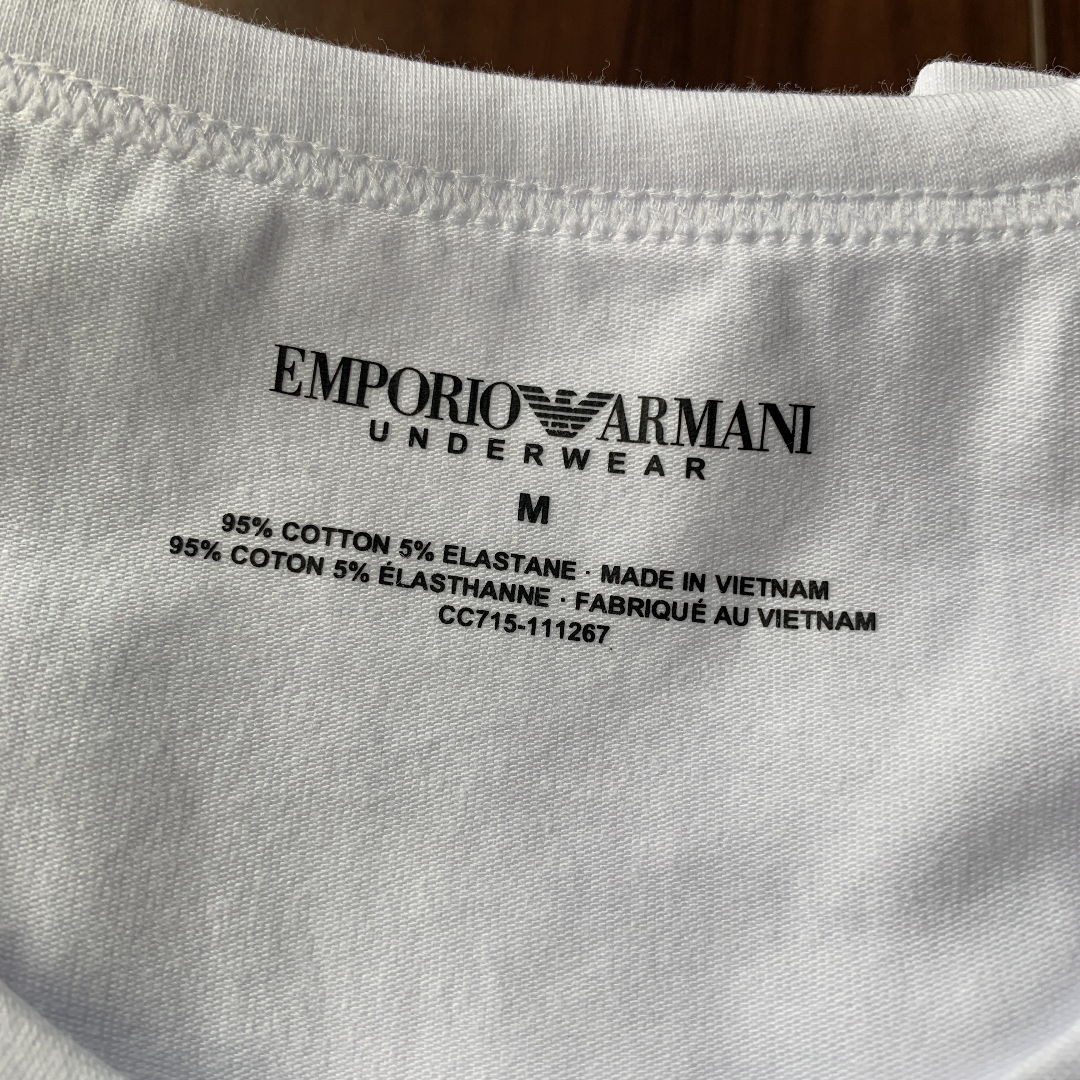 【新品】EMPORIO ARMANI アルマーニ Tシャツ メンズ 白