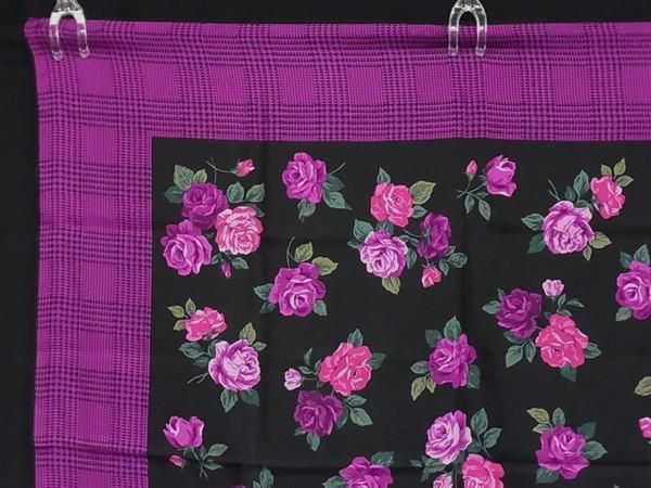 □美品□ ChristianDior ディオール シルク100% バラ フラワー