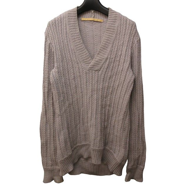 CAROL CHRISTIAN POELL Vネックケーブルウールニット CAROL CHRISTIAN POELL Vネックケーブルウールニット