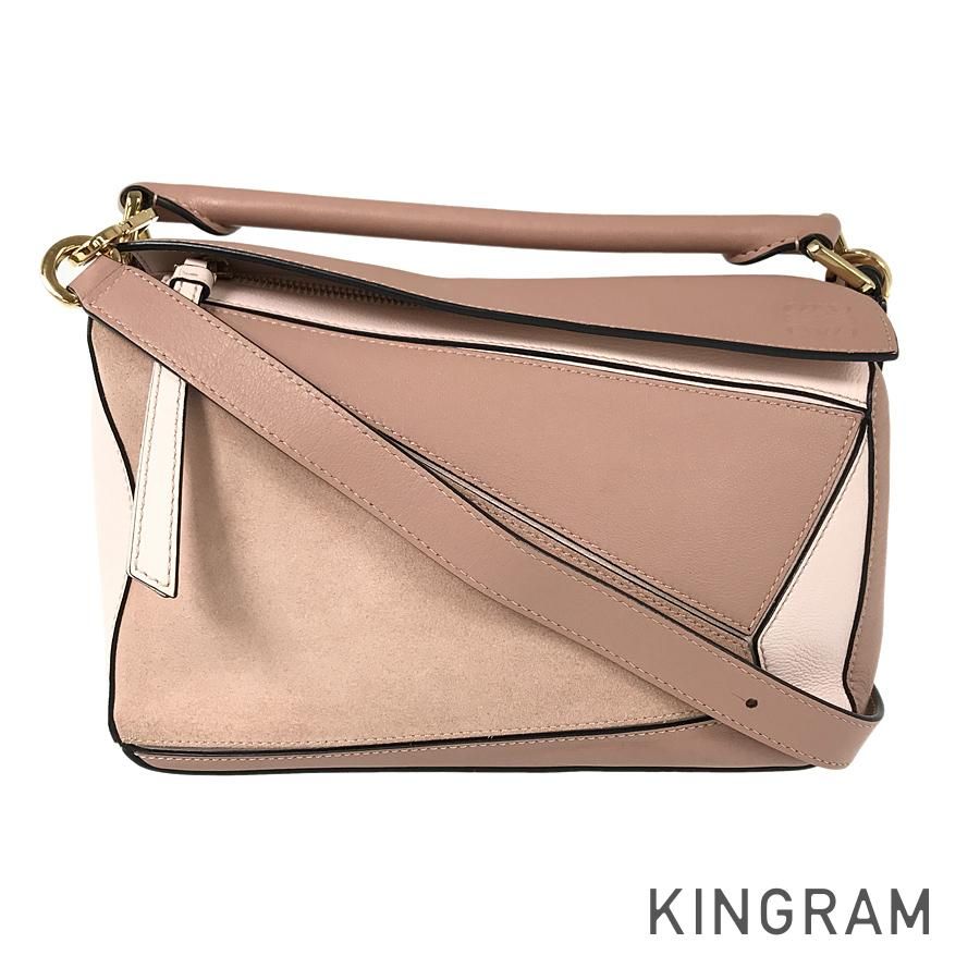 ロエベ LOEWE パズルバッグ スモール 2WAY ショルダー ピンクベージュ 