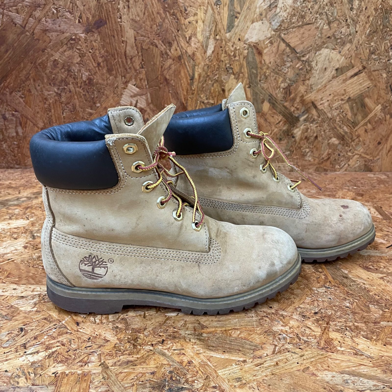 ティンバープレミアム 黄色 ブーツ Timberland イエローブーツ 24 0