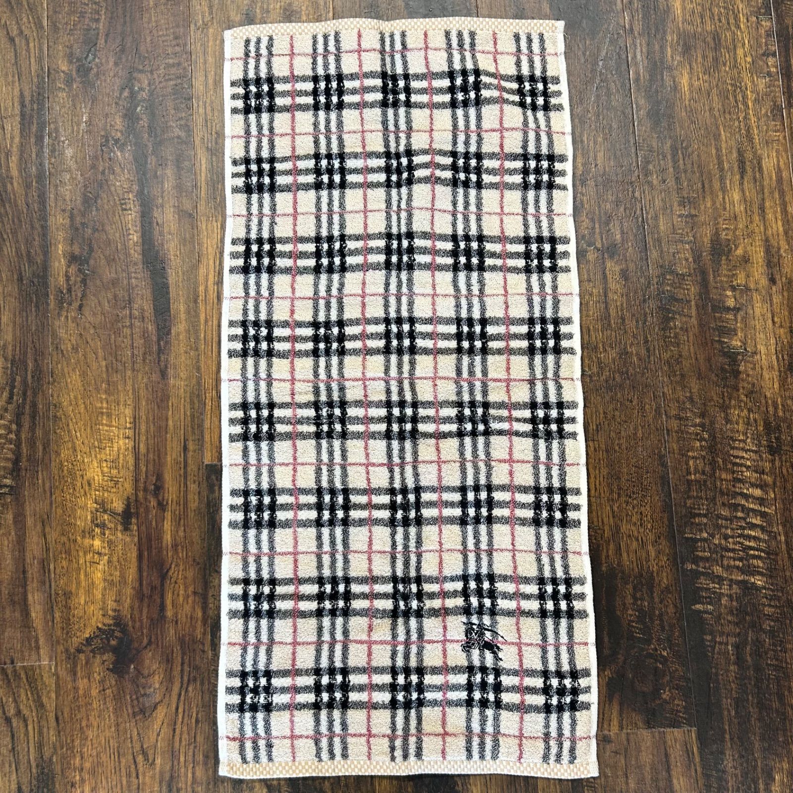 未使用品 BURBERRY LONDON バーバリー ロンドン フェイスタオル ノバチェック 西川