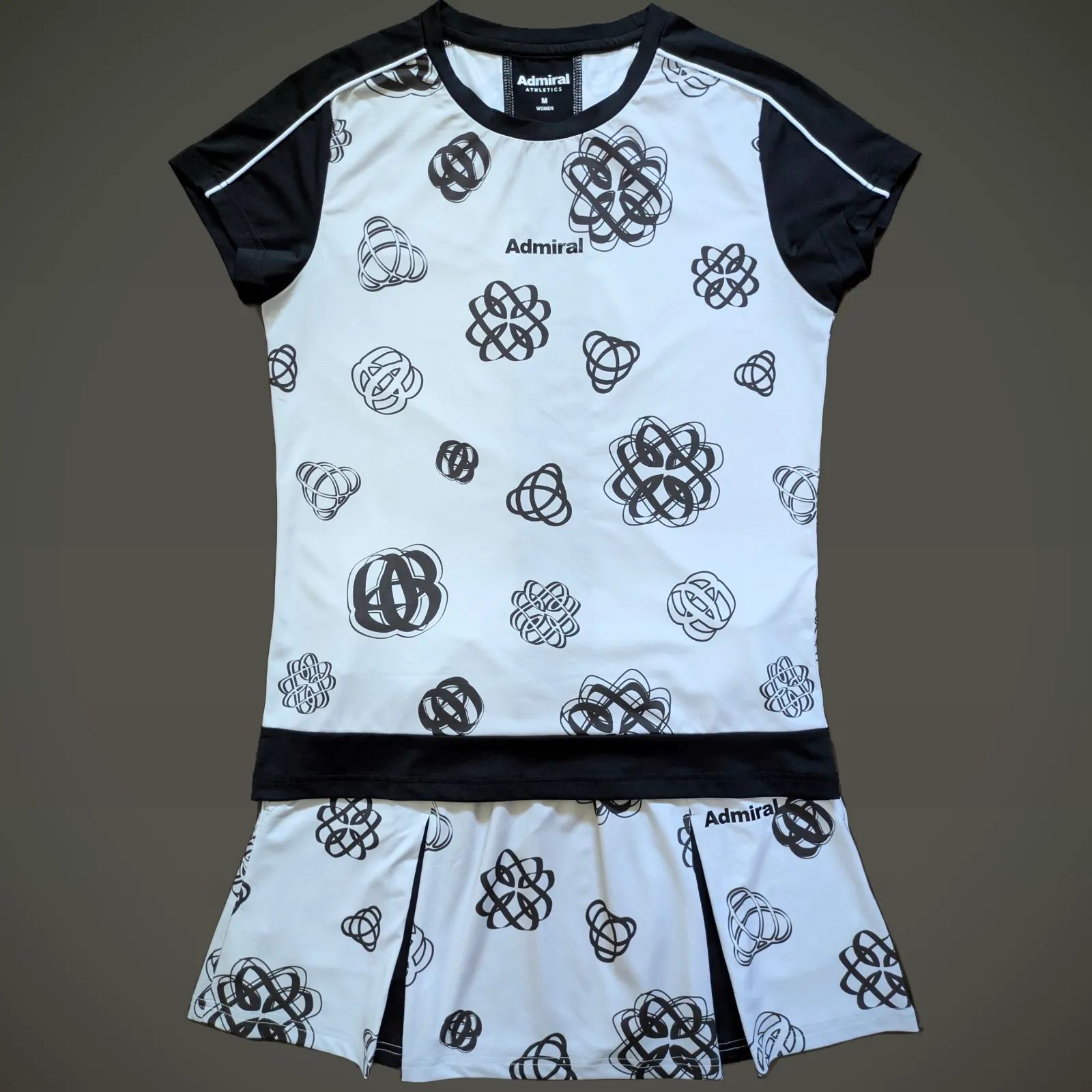 Admiral テニスウェア Mサイズ ホワイト/グレー/ブルー Admiral テニス