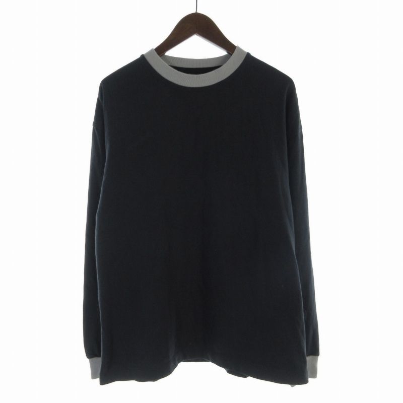 スティーブンアラン Steven Alan SLOW TWIST RINGER LONG SLEEVE TEE Tシャツ カットソー 長袖 M 紺  ネイビー グレー 8112-299-0333 /RO - メルカリ