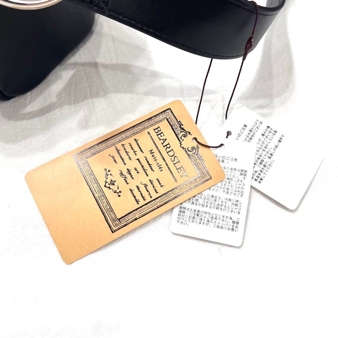 タグ付き☆ BEARDSLEY ビアズリー レザーボディバッグ ブラック