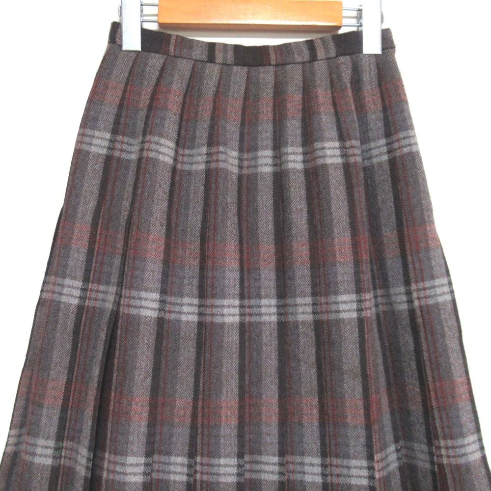 バーバリー BURBERRY スカート ウール スカート レディース Used A 美  