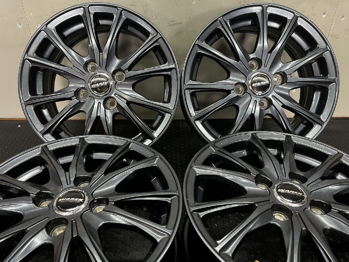 HOT STUFF WAREN ホットスタッフ ヴァーレン 14インチ 4本 5.5J4HPCD100 45 フィット キューブ フィットアリア等 SHE014