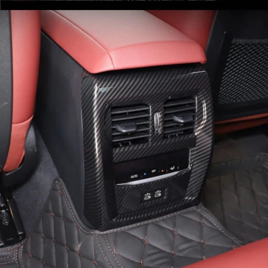 スポーティ全開 BMW カーボン ルック リア エアコンダクト パネル カバー i4 G26 eDrive40 M50 Mスポーツ バイキス i4シリーズ B 13723