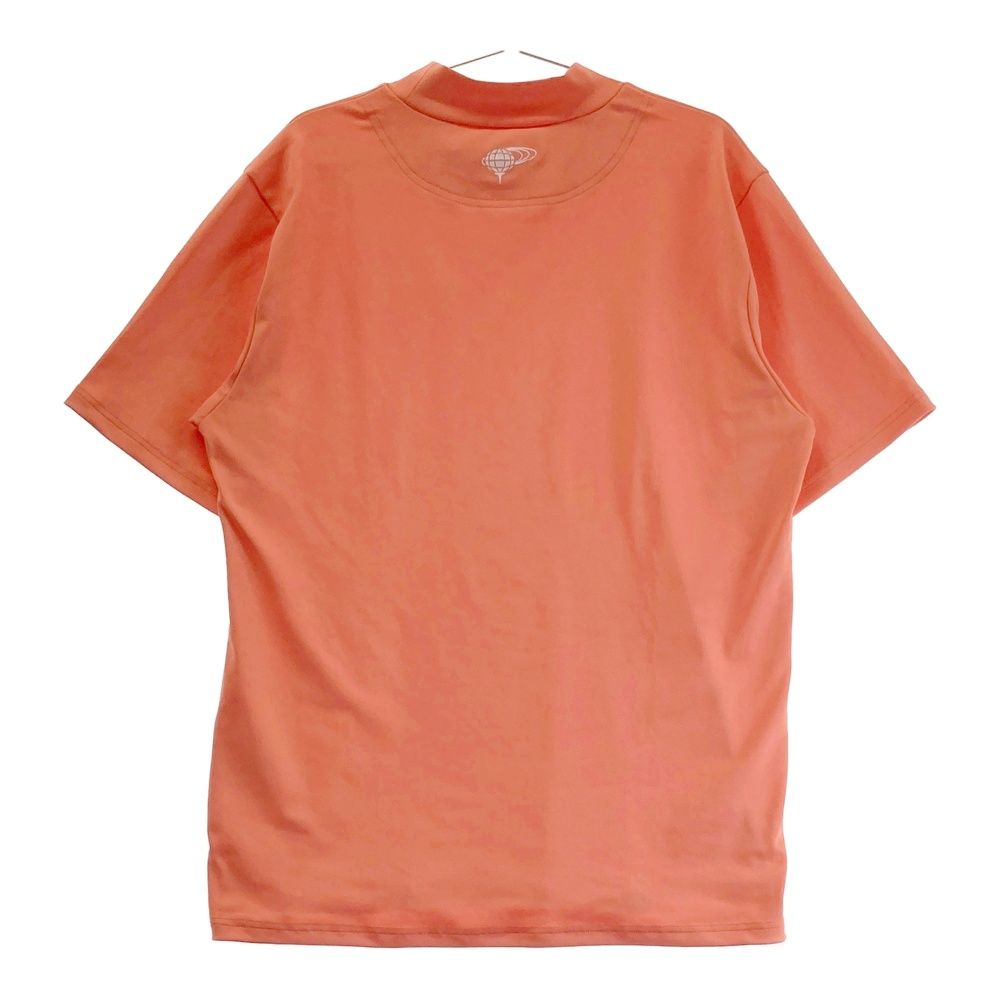 サイズ XL BEAMS GOLF ビームスゴルフ ハイネック 半袖Tシャツ ロゴ刺繍 オレンジ系 240101421108 ゴルフウェア メンズ ストスト