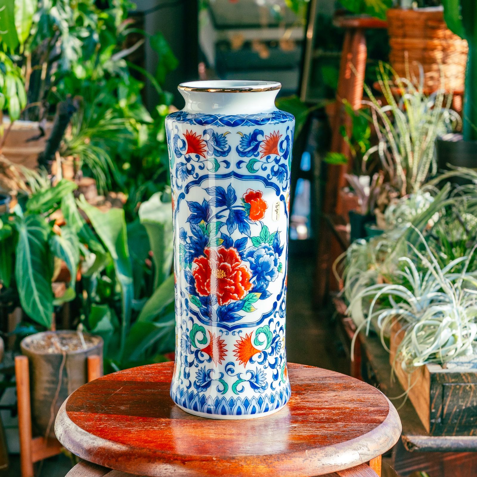 花瓶 花器 花入 昭和レトロ 骨董インテリア 陶芸陶磁 高さ240 胴径200