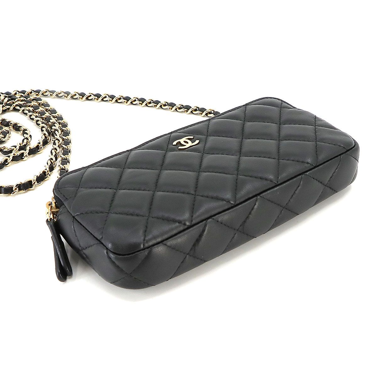 シャネル CHANEL マトラッセ Wファスナー チェーン ウォレット 長財布 ...