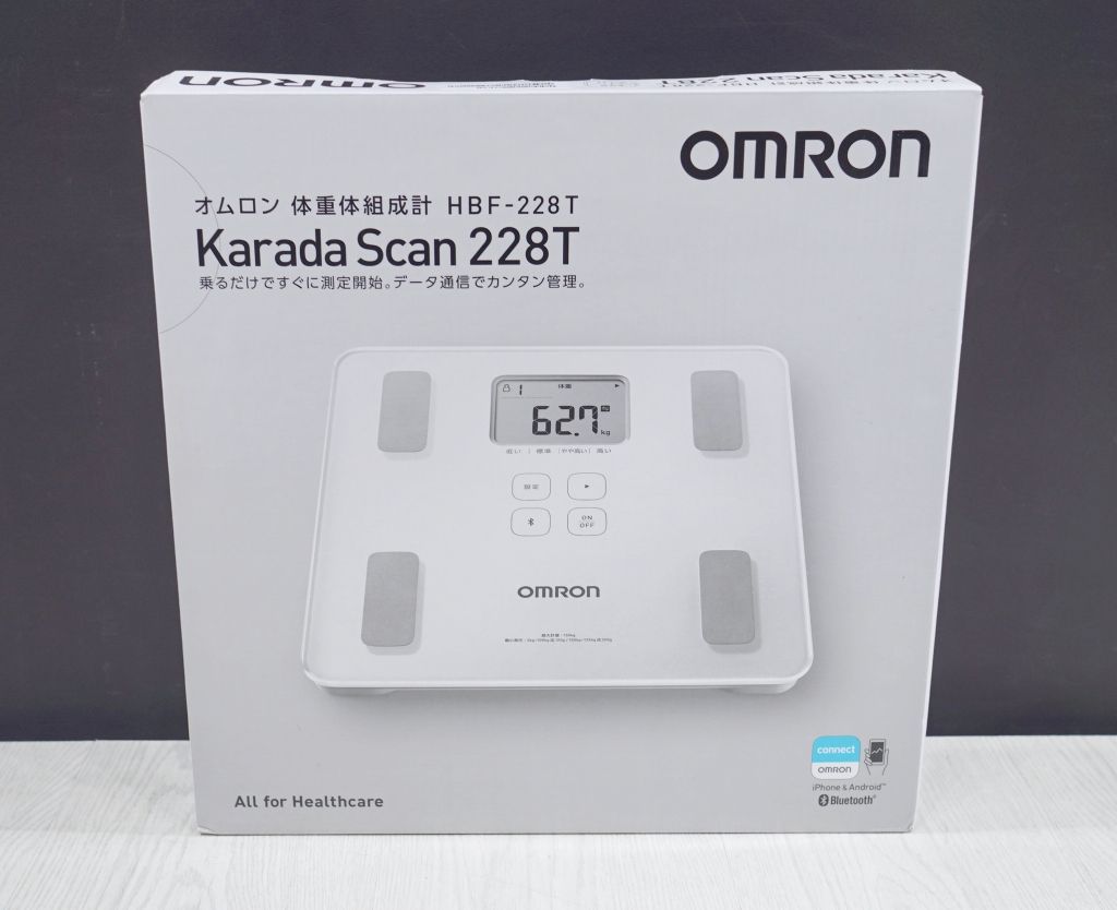 未使用品】OMRON オムロン 体重体組成計 カラダスキャン HBF-228T