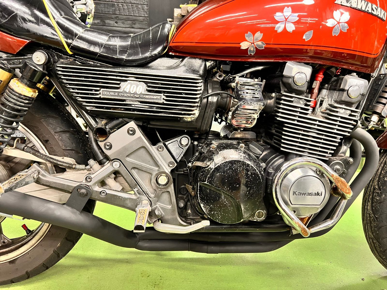 REDSTAGE 音の戦国 猪武者シリーズ ZRX400 武人管 ステッププレート