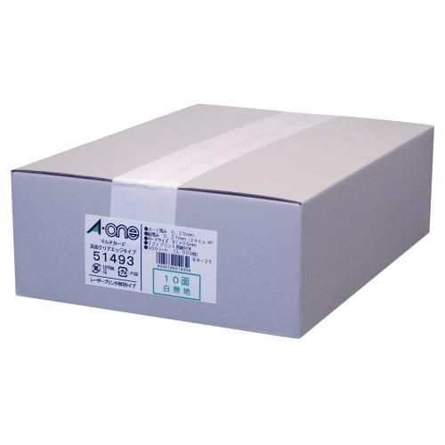 エーワン 名刺 マルチカード 両面クリアエッジ 3000枚分 51493 オンライン