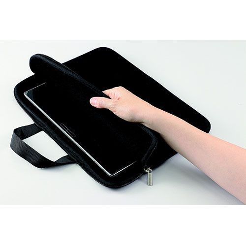 10個セット ARTEC PCタブレット用クッションケース L ブラック 横型 ATC91731X10