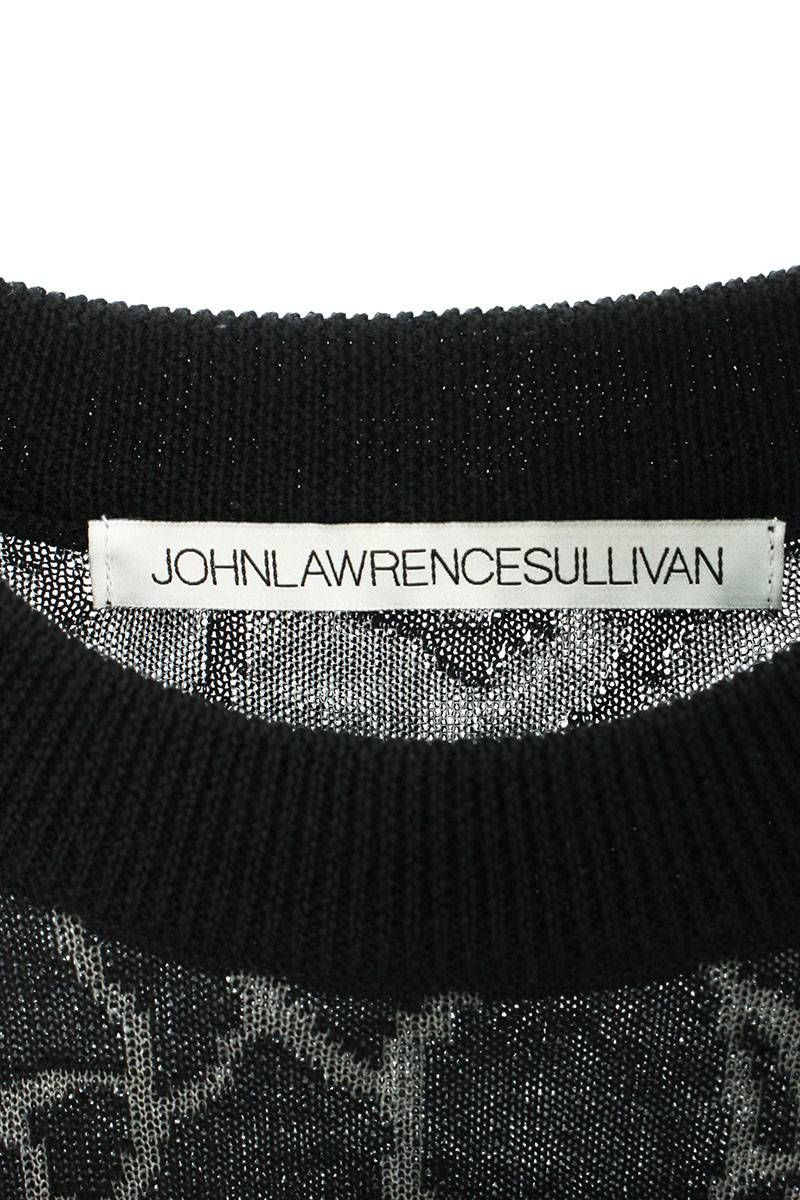 ジョンローレンスサリバン  23SS  Crack knit sweater 4A003-0123-43 クラック柄ニット メンズ S