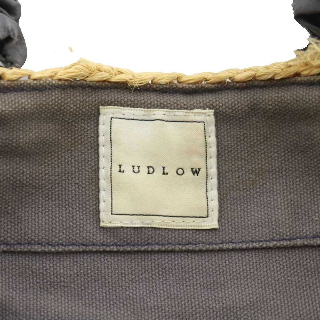 LUDLOW ラドロー レザーハンドル ラフィアバッグ カゴバッグ 天然素材 LUDLOW ラドロー レザーハンドル かごバッグ ラフィア カゴ