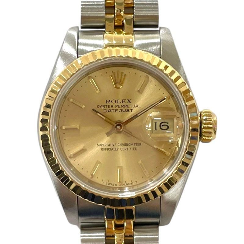 ロレックス デイトジャスト レディース 69173 79173 SS/K18 ROLEX ロレックス 79173NG デイトジャスト10P ダイヤモンド