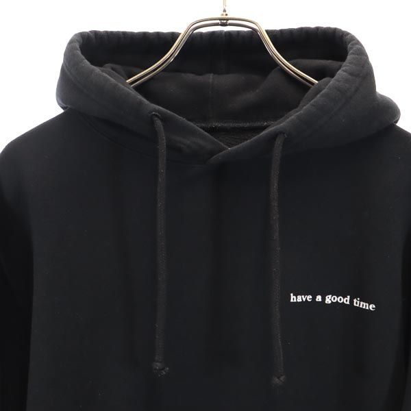 ハブアグットタイム スウェットパーカー M ブラック系 have a