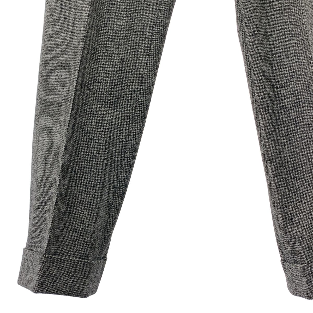 インコテックス（INCOTEX）ノープリーツテーパードウールスラックス 48