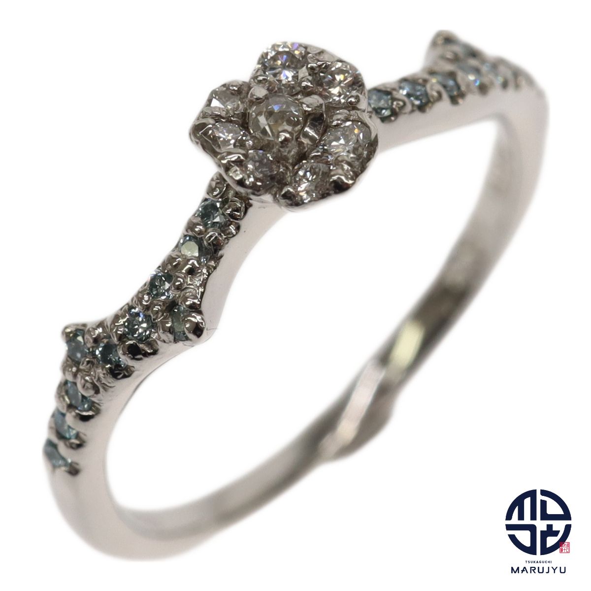 sirena azzurro　k18YG ダイヤモンドリング　#11 sirena azzurro k18YG ダイヤモンドリング #11