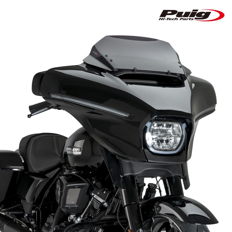 Puig 22109F HIGH-ROAD SPORT SCREEN [DARK SMOKE] HARLEY DAVIDSON