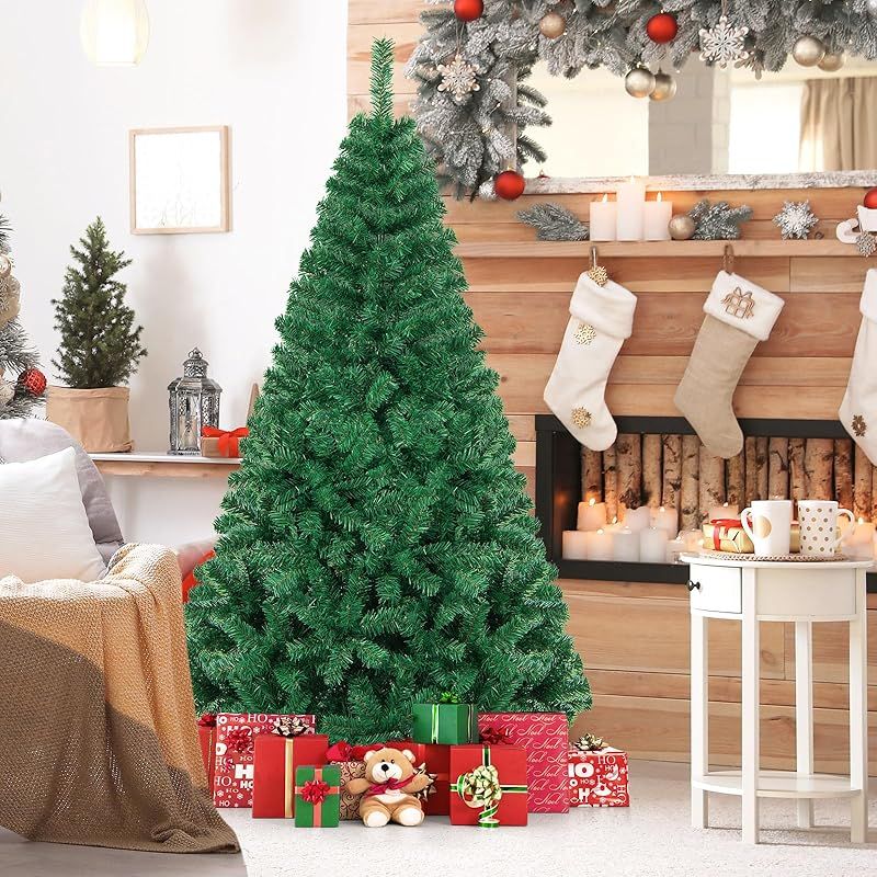 装飾なし クリスマスツリー本体 ヌードツリー 組立簡単 収納便利 180cm COSTWAY クリスマスツリー Christmas tree 180cm ヌードツリー 単品