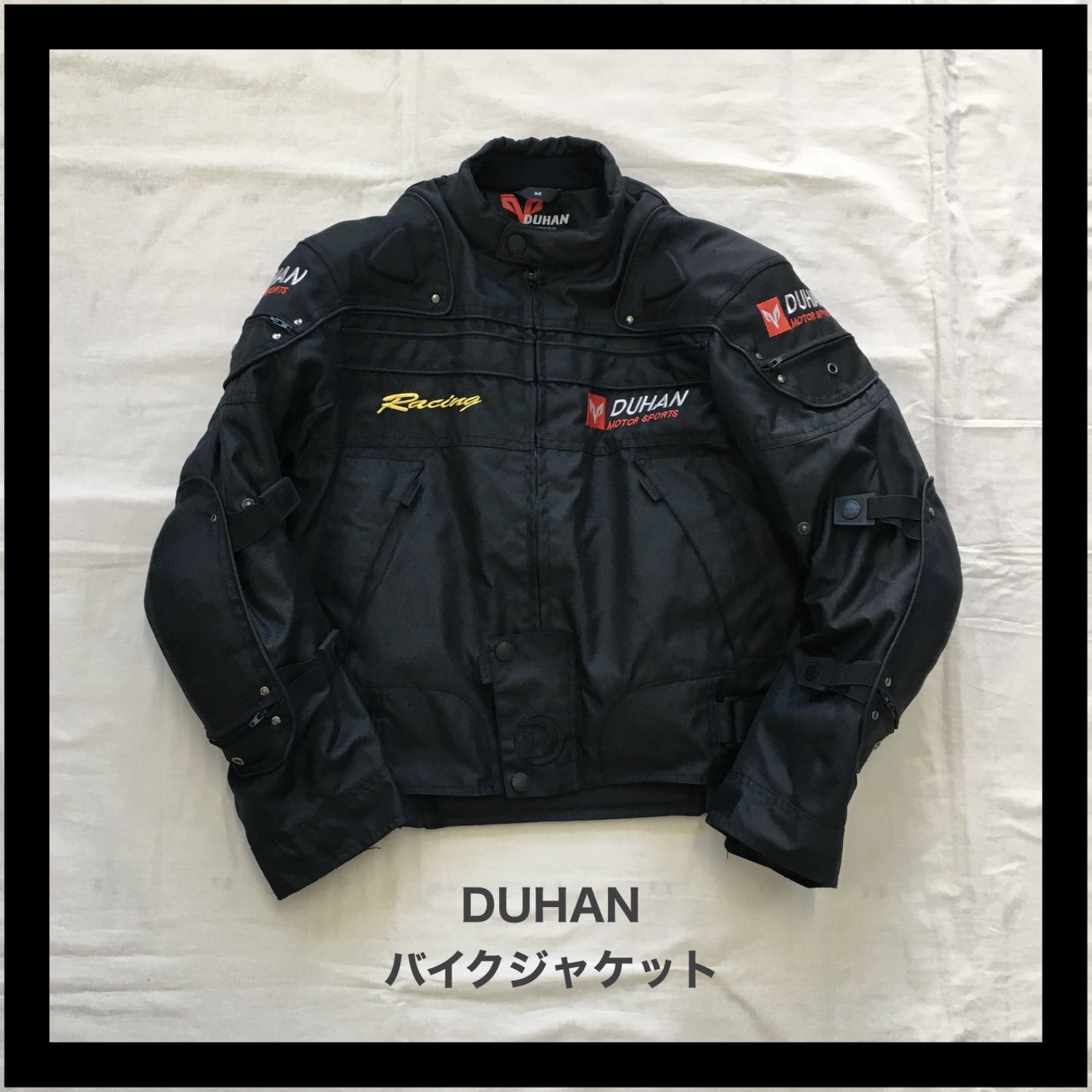 ☆DUHAN ☆フルメッシュ ライダースジャケット春夏秋用 袖着脱可