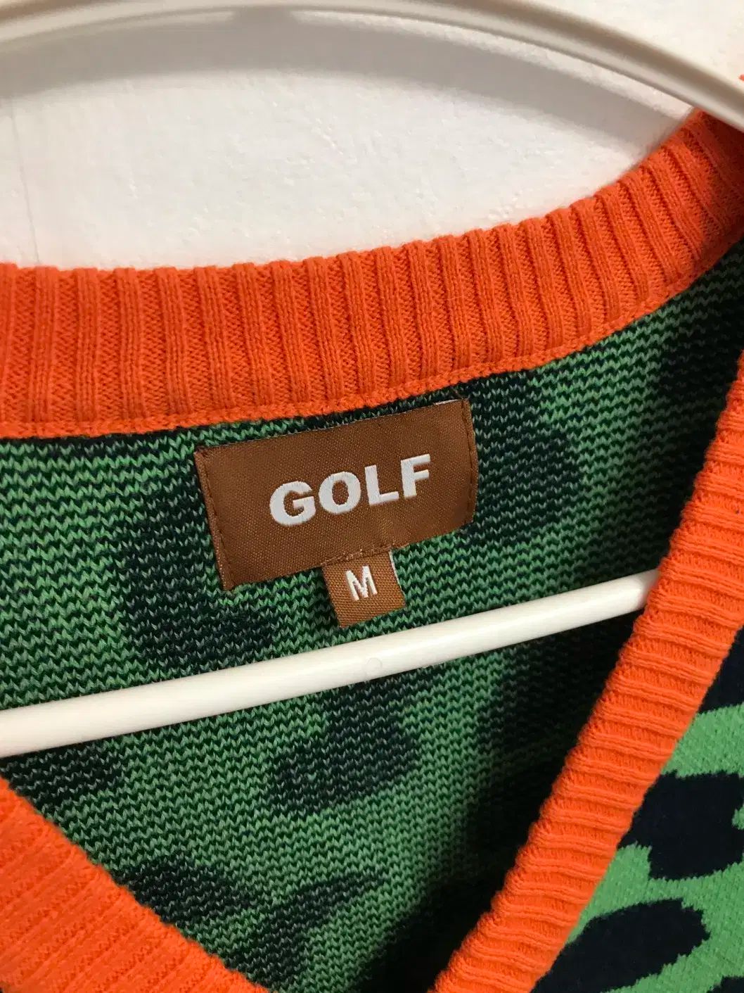 ゴルフ 王 レオパード ニット セーター ベスト ゴルフ ニット
