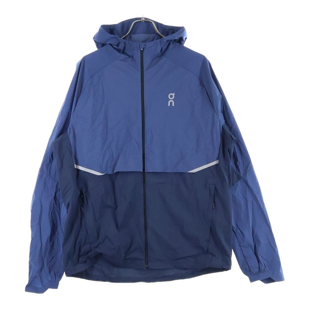 On オン CORE JACKET ロゴプリント ジップポケット フーデッドナイロンジャケット ブルー 1ME10330133
