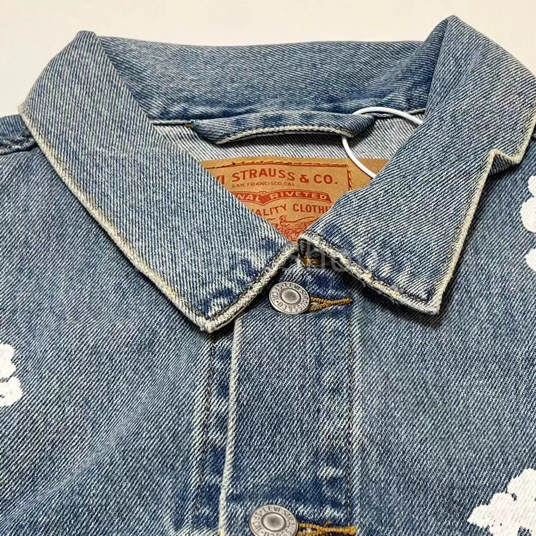 DENIM TEARS 花柄プリント デニムジャケット XL - メルカリ