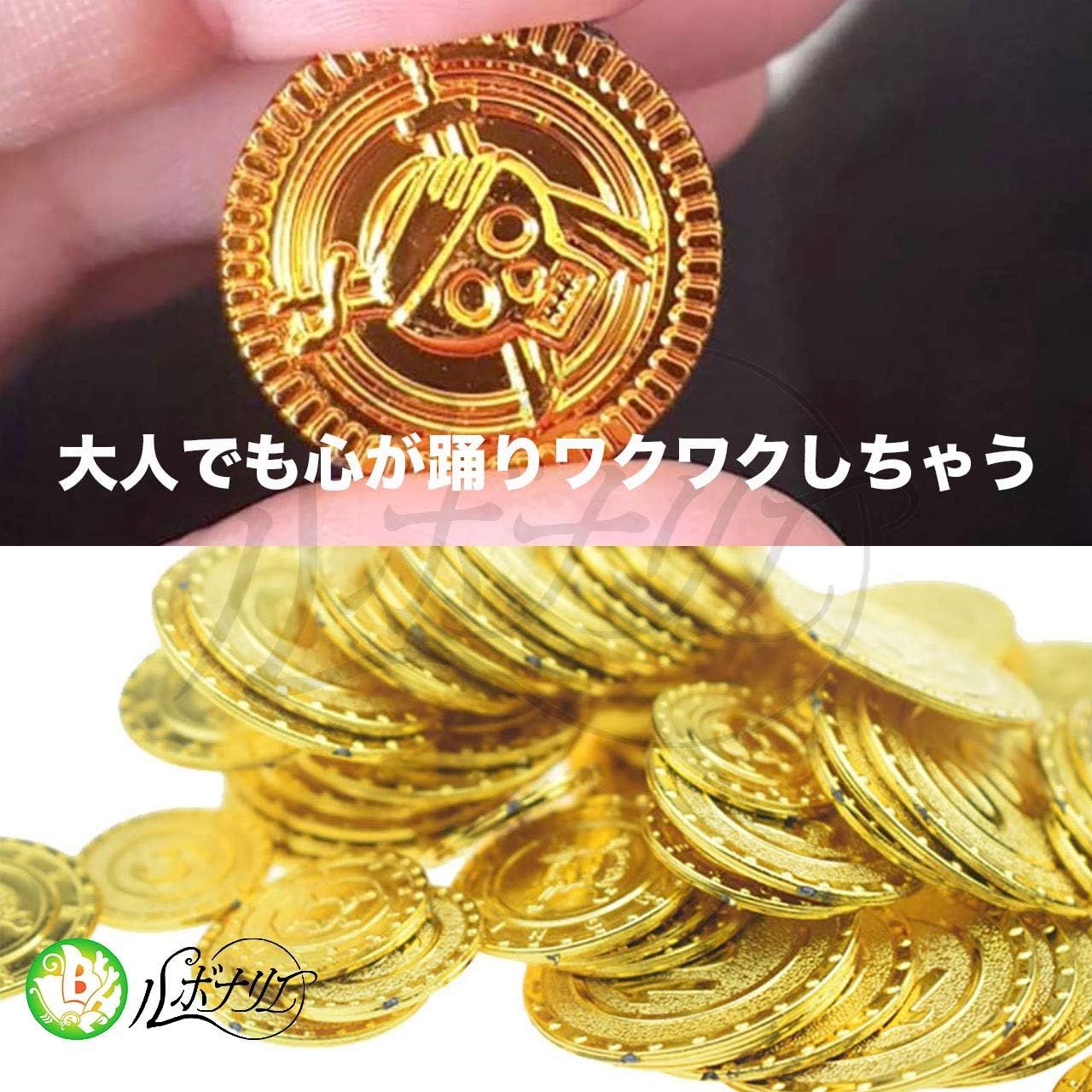 ルボナリエ 金貨 100枚 アンティーク おもしろ雑貨 コイン カジノ 宝箱 ゴールド お金 おもちゃ 古銭 海賊 (金貨100枚) [金貨100枚]  - メルカリ