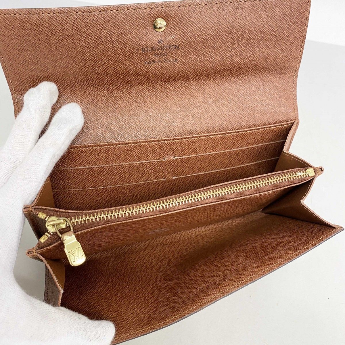 ルイ ヴィトン ポシェットポルトモネクレディ 長財布 モノグラム ブラウン LOUIS VUITTON】ルイヴィトン『モノグラム ポシェット ポルト