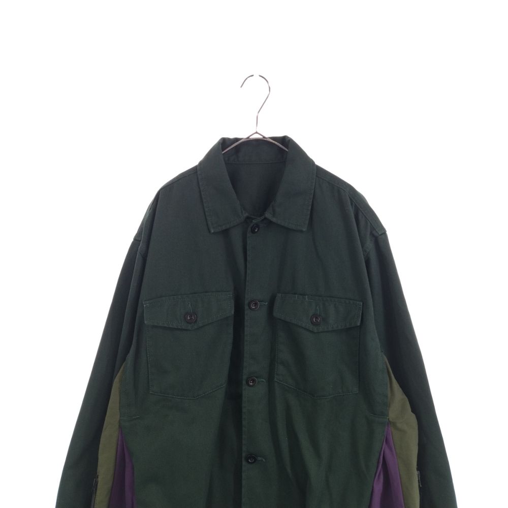Sacai (サカイ) 21AW Chino×Grosgrain Shirt 再構築切替えドッキング