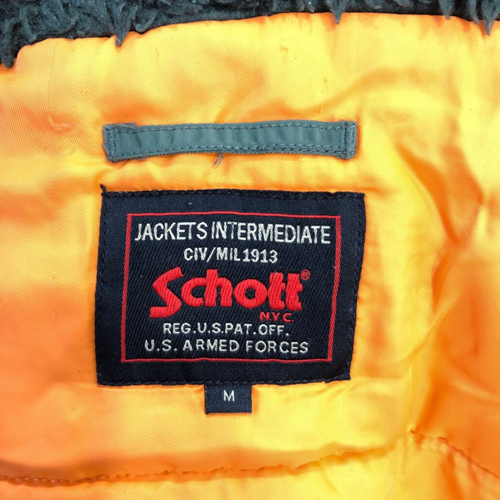 Schott ショット N-3B フライトジャケット ミリタリー セージグリーン
