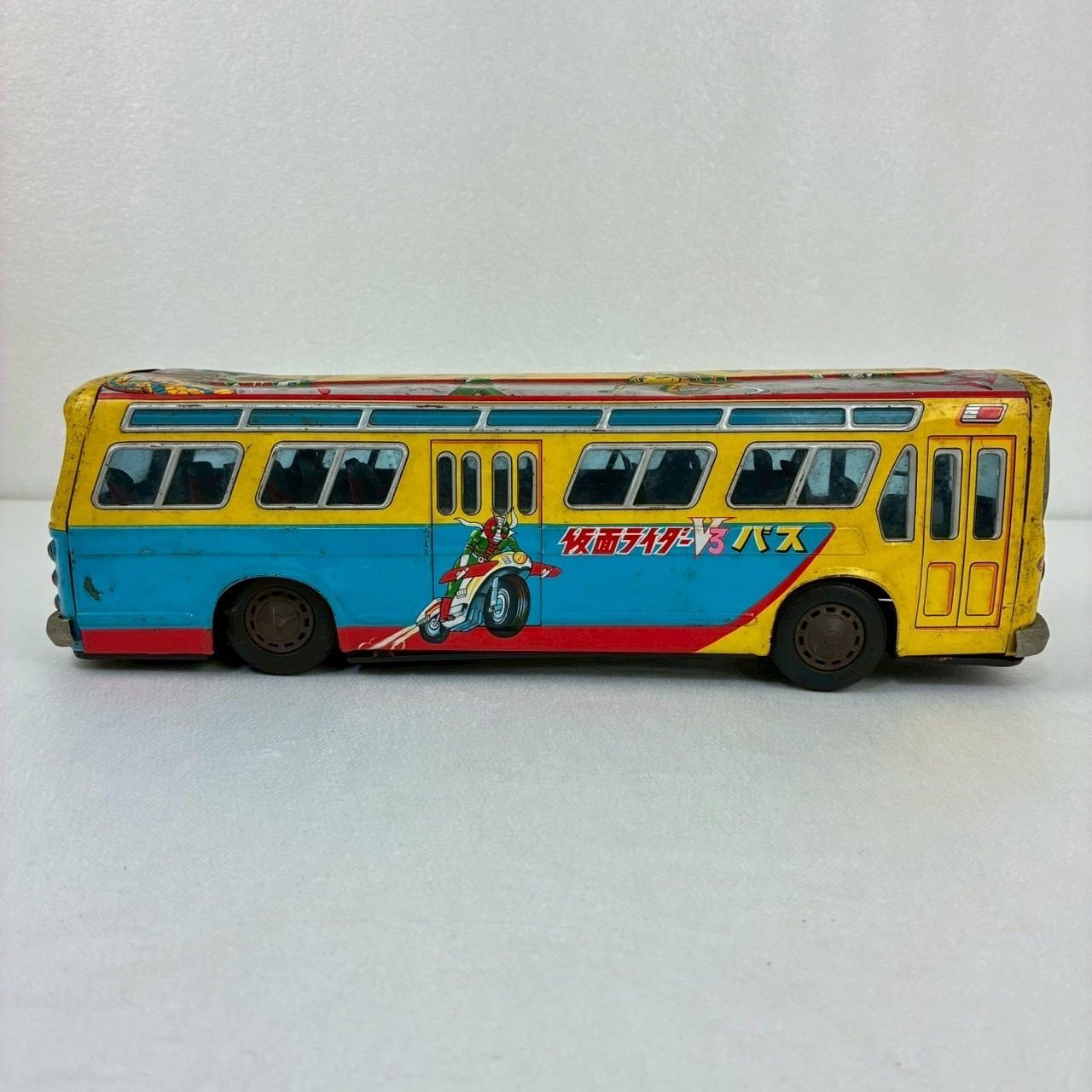 【極希少】マスダヤ 仮面ライダーV3 バス ブリキ 旧バンダイ 増田屋 極希少】マスダヤ 仮面ライダーV3 バス ブリキ レトロ玩具
