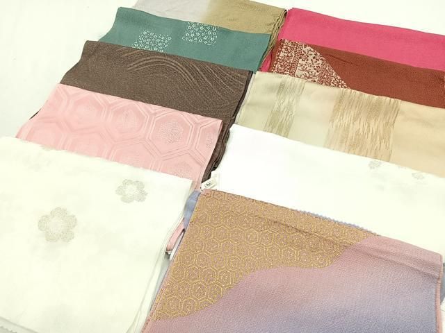平和屋着物 和装小物 上質な帯揚げ 10枚セット CAAL0702xi