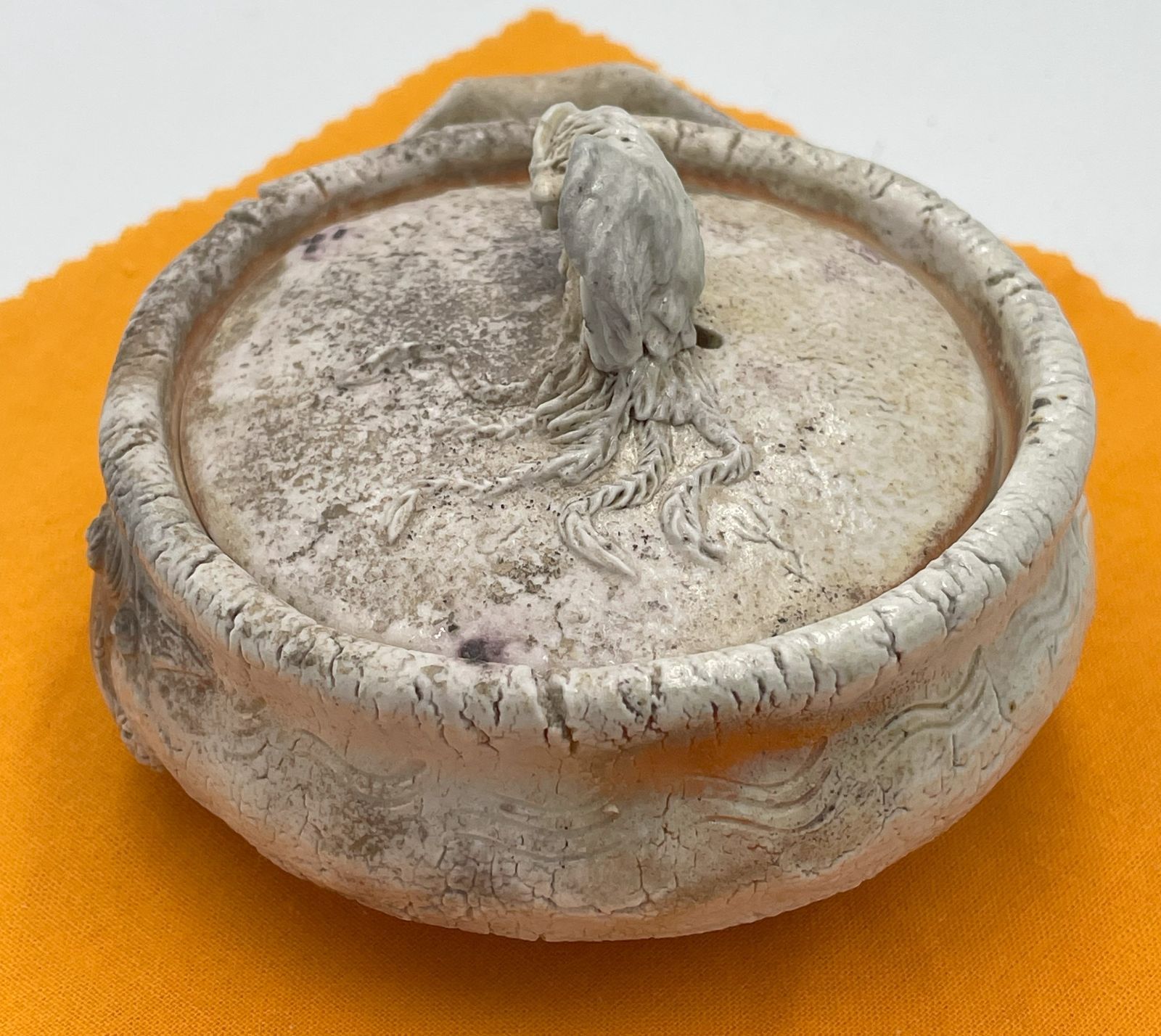 備前焼　白備前　難波誠治作　鳳凰　宝瓶　NS13 備前焼白備前難波誠治作鳳凰宝瓶NS13