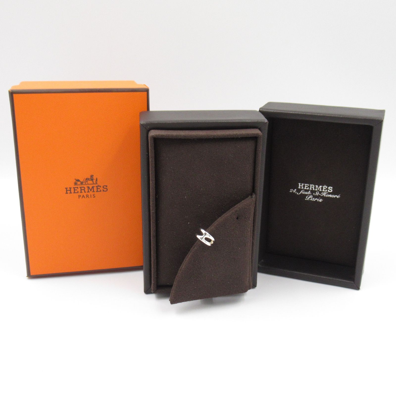 エルメス HERMES イヤリング シェーヌダンクルパンクシングル