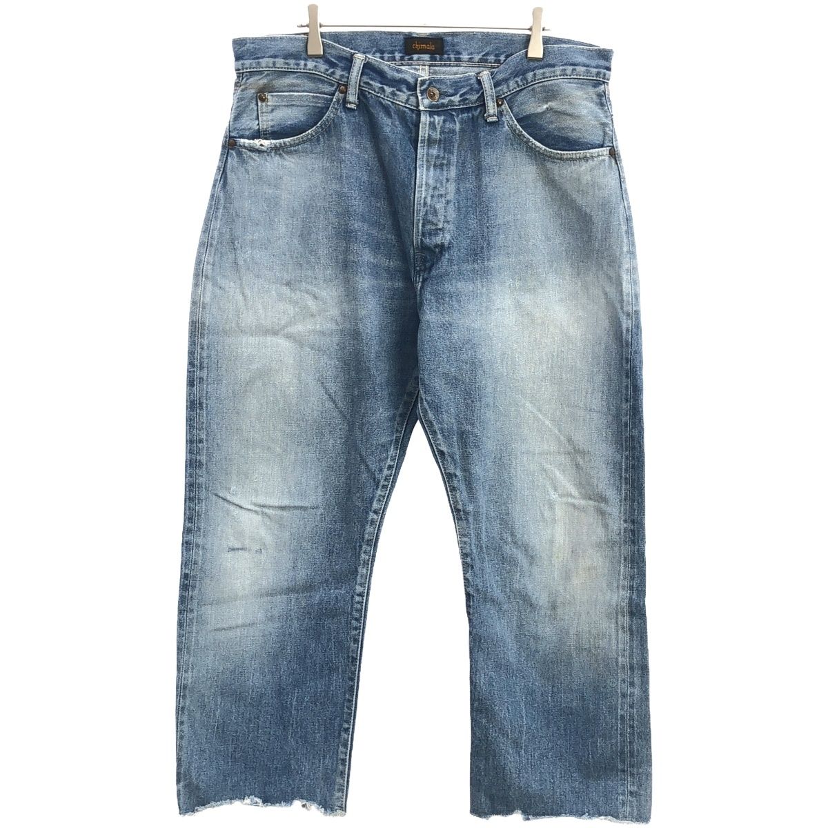 chimala デニムパンツ カットオフ ダメージ加工 グレー チマラ 32 日本 