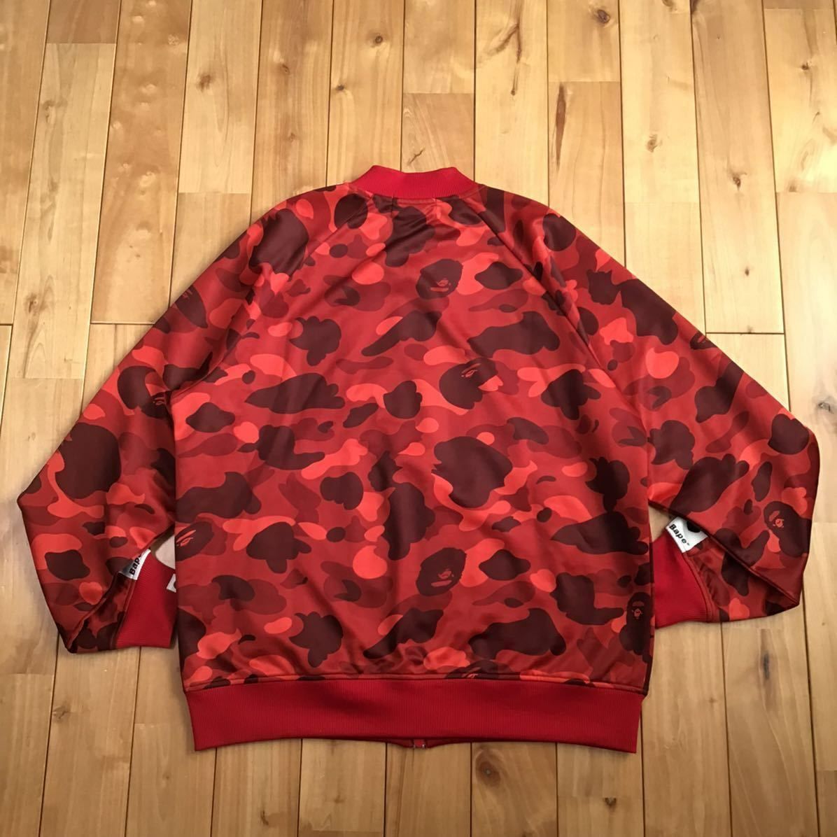 Red camo JERSEY track jacket Mサイズ a bathing ape BAPE ジャージ 